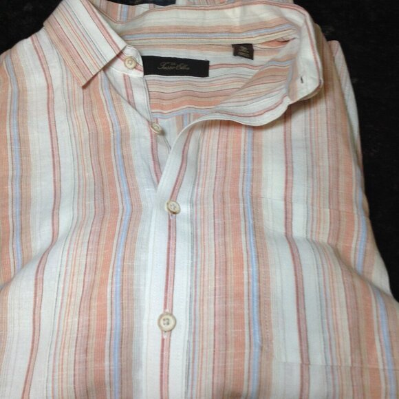 NWOT Tasso Elba Linen/Cotton Men L,Classic, Beach Vacation, Outside Party, Cool - Picture 4 of 4